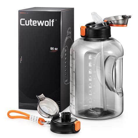 Snapklik.com : Cutewolf 64 OZ Water Bottle