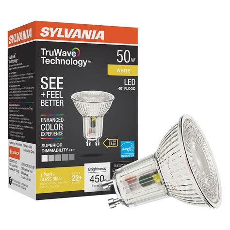 Buy Sylvania TruWave PAR16 LED Light Bulb, 50W = 6W, GU10 Bi-Pin Base ...