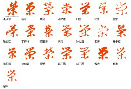 荣字的艺术签名,荣字logo图片 - 伤感说说吧