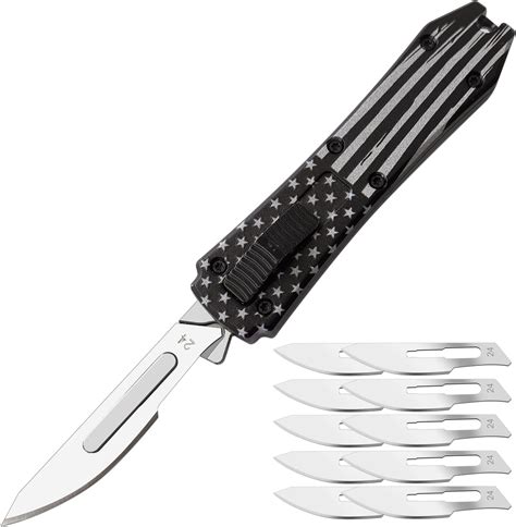 Amazon.com: Tops Home Folding Scalpel, Razor Sharp Surgical Knife, EDC Pocket Box Cutter Utility ...