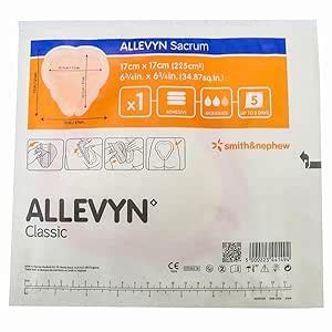 ALLEVYN SACRUM 17CM X 17CM/ 6. 3/4 INCH X 6 .3/4 INCH (PACK OF 2 ...
