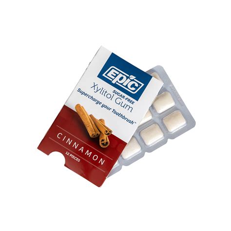 Epic Xylitol Chewing Gum - Sugar Free & Aspartame Free Chewing Gum ...