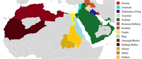 Arab Ethnic Map The Uncalm South