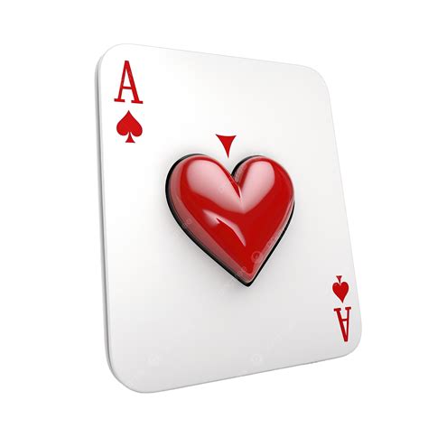 Ace Heart Playing Card 3d, Ace, Card, Diamond PNG Transparent Image and ...