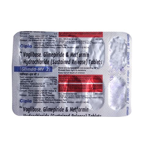 Glimda-MV 2 Tablet | Uses, Side Effects, Price | Apollo Pharmacy