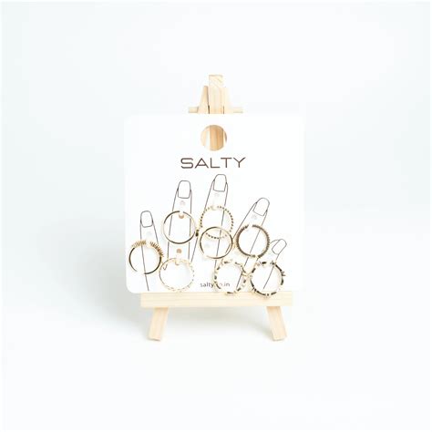 Set Of 8 Stairway to Bliss Rings | Salty – Salty Accessories