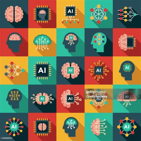 Artificial Intelligence Ai Icon Set High-Res Vector Graphic - Getty Images