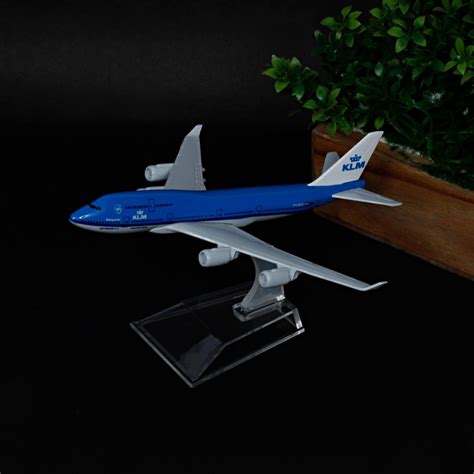 ARTVARKO Aeroplane KLM Boeing 747 Airlines Scale Model Die Cast Metal ...