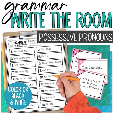Possessive Pronouns | Grammar Activity | Write the Room | Made By Teachers