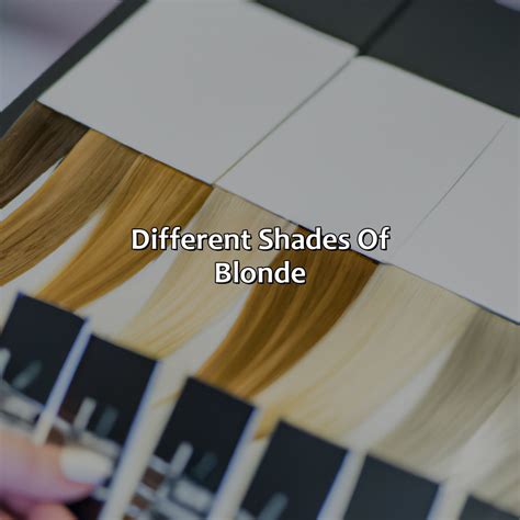 Different Shades Of Blonde - colorscombo.com
