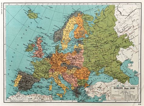 Discovering The 1938 Map Of Europe: A Fascinating Journey Through Time ...