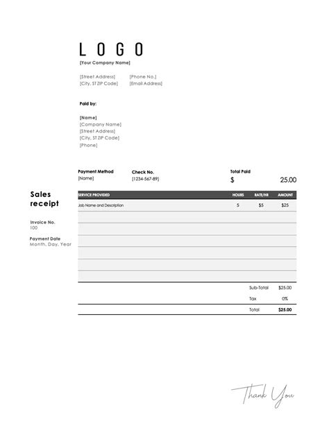 Receipt Template In Excel Excel Forms | Excel Form Templates
