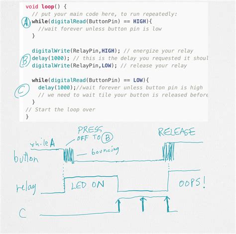 Image result for Push Button to Activate Relay Arduino Code