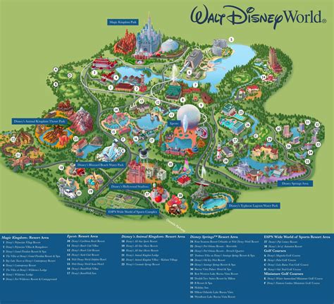Disney Universal Studio Florida Map