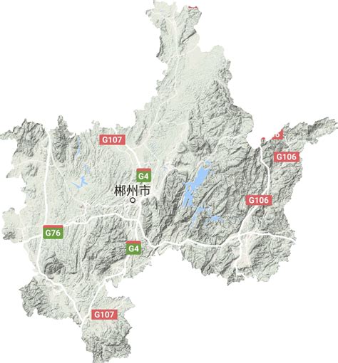 郴州市高清电子地图,郴州市高清谷歌电子地图