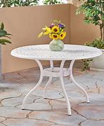 Image result for White Round Patio Table