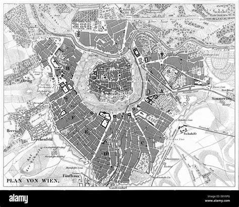 Map of vienna hi-res stock photography and images - Alamy