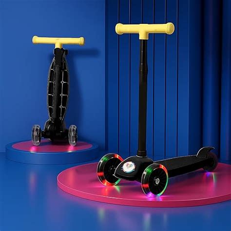 Tinyberg Scooter for Kids 3+ Years, 3-Wheels Scooter with LED Flashing ...