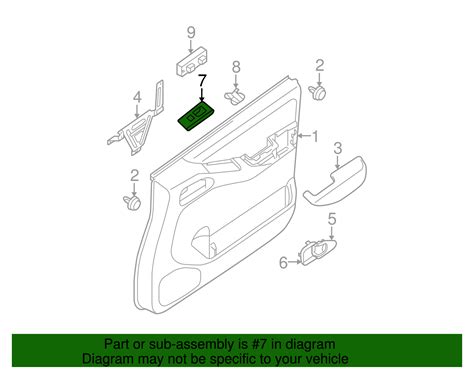 2005-2019 Nissan Frontier Switch Bezel 80961-EA002 | Hart Nissan of NoVa