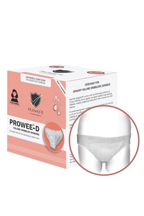 Prowee-D Volume Dribbler Microbe Protected Disposable Panty Large for ...