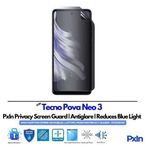 Privacy Screen Guard for Tecno Pova Neo 3 Mobile | No.1
