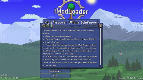 Tmodloader Mod Browser Not Working 的图像结果