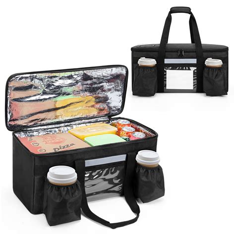 Trunab Hot Food Delivery Bag Insulated With 2 Cup Holders | Desertcart ...