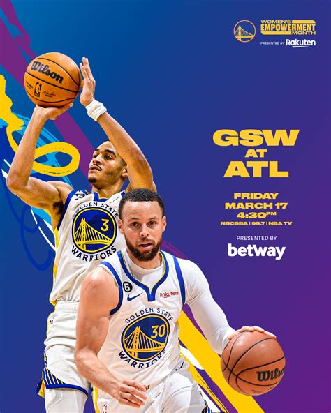 Golden State Warriors on Twitter: "Dubs in Atlanta 🏀 GSW at ATL 🕟 4 ...