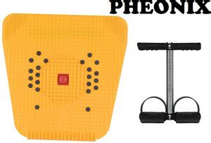 Pheonix Workout Combo Of Blood Circulation Mat With Single Spring Tummy ...