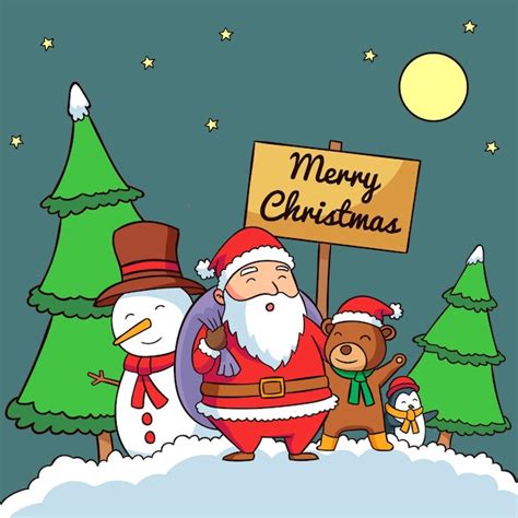 Christmas Cartoon Drawings 的图像结果