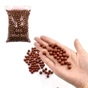 INDIAN SLINGSHOT™ Clay Balls, 8mm to 9mm, 1kg Pack, Biodegradable Mud ...
