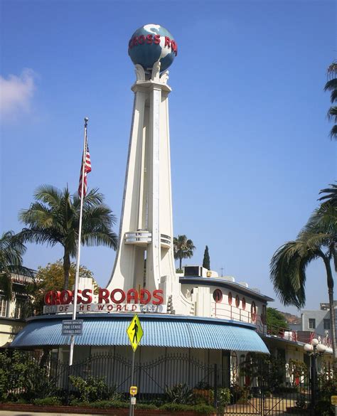 Crossroads of the World in Los Angeles, built in 1936 : r/StreamlineModerne