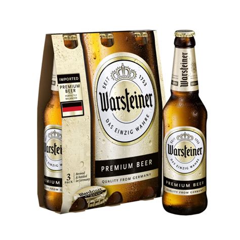 Бира Варщайнер Премиум - пакет 3бр 330мл