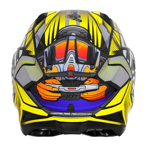 Steelbird Sbh 61 Sxe Sp2 Black Neon Full Face Helmet – Sparkly Helmets