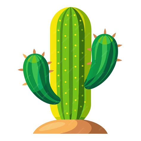 Cactus plant clip art and Vector Design With a White Background ...