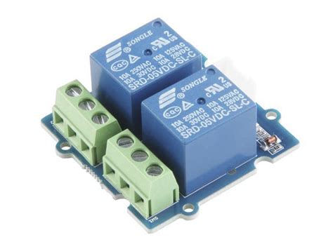 103020132 Seeed Studio | Seeed Studio Grove-2 Channel SPDT Relay Relay ...