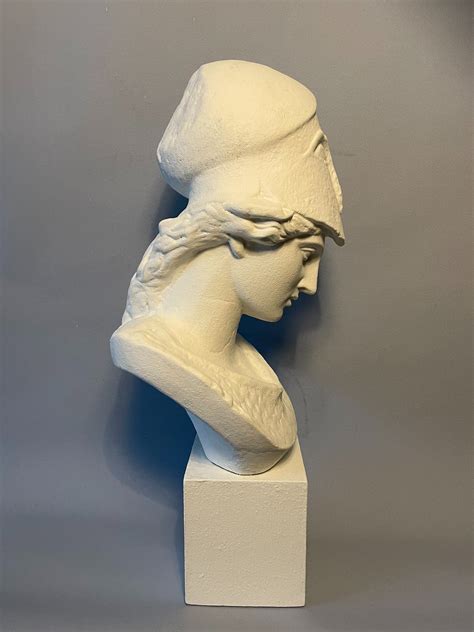 Bust of Athena in plaster called "Pallas de Vel... | Antikeo