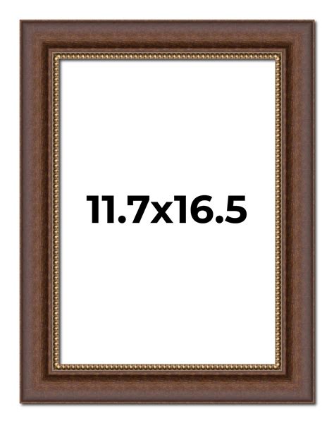 Traditional Brown Picture Frame - UV Acrylic, Foam Board Backing ...