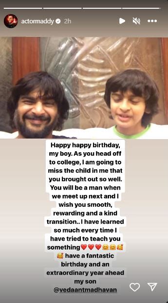 This is how R Madhavan wished his son Vedaant on birthday