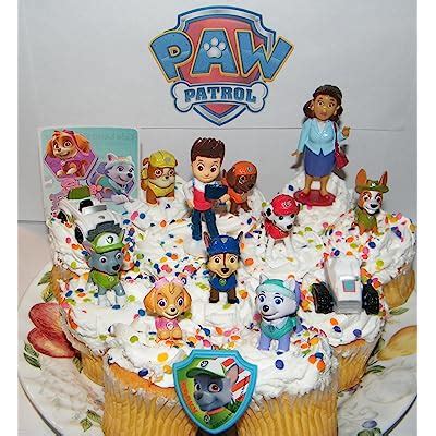Buy Cake Toppers Paw Patrol Deluxe Mini Cupcake Decorations Set of 14 ...