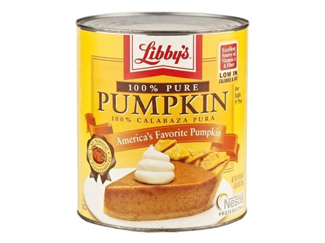 Libby's 100% Pure Pumpkin Pie Filling, Makes 8- 9" Pies, 106 oz. #10 ...