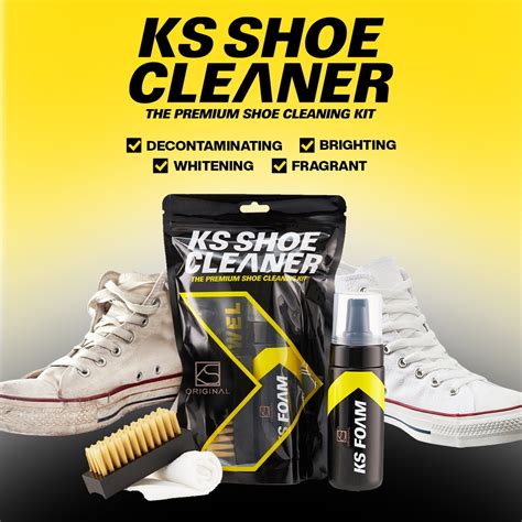 KS Shoe Cleaner KS Foam Premium Sneakers Dry Cleaning Kit Sneaker White ...