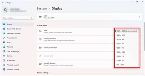 Image result for Screen Resolution Settings Windows 11