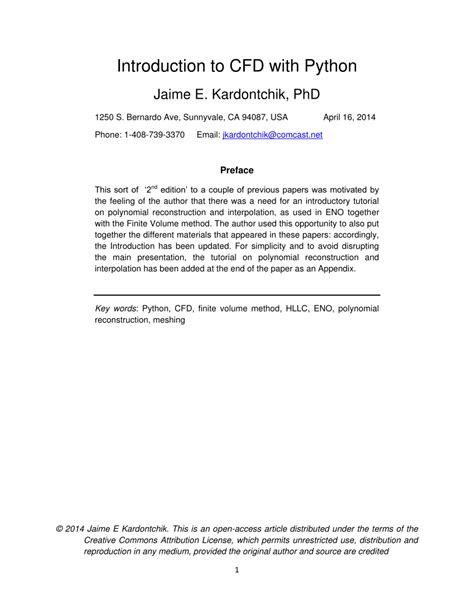 Image result for CFD Solver Dvelopment in Python