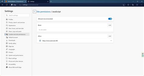 JavaScript Enabled Edge Browser 的图像结果