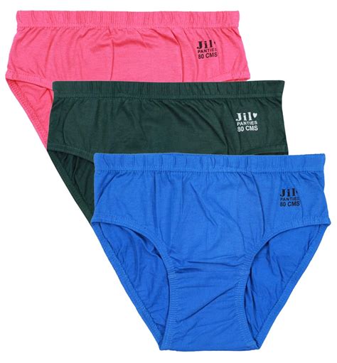 Buy JIL X Ladies Panties Briefs Underwear 100% Pure Cotton Plain ...