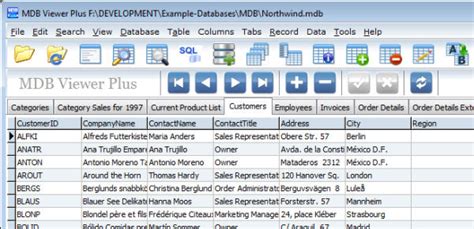 Portable database utility: MDB Viewer Plus