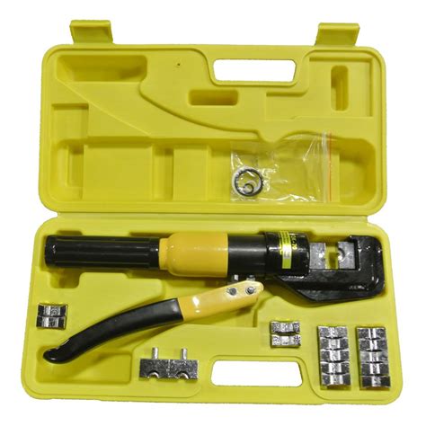 KOMI 10 Ton Hydraulic Cable Crimper Lug Terminal Wire Battery Crimping ...