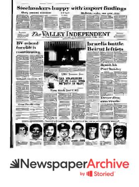 Monessen Valley Independent Archives, Jun 12, 1982, p. 1