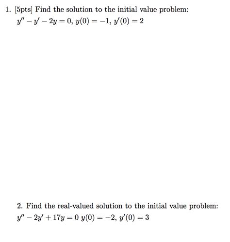 Image result for Solution and Initial Value Problem
